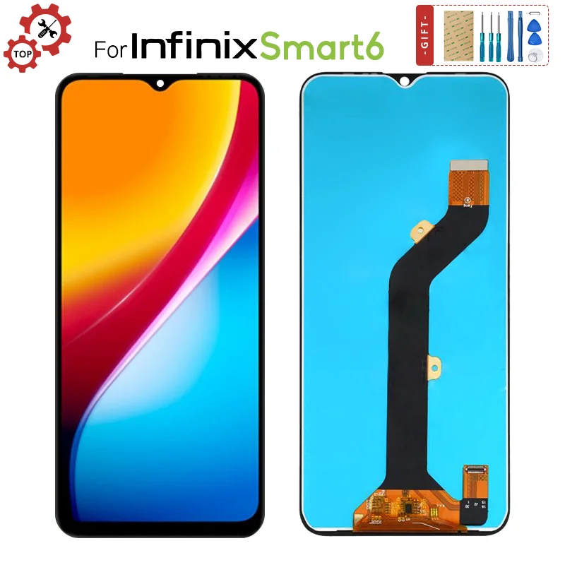 

Original 6.6" IPS LCD For Infinix Smart 6 X6511 X6511B LCD Display Touch Screen Digitizer Panel Assembly Replacement Parts