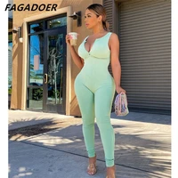 fagadoer back hollow out sleeveless skinny rompers womens jumpsuit fashion sporty workout active wear 2022 summer jumpsuits
