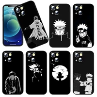 popular japanese anime naruto phone case for iphone 11 12 13 mini 13 14 pro max 11 pro xs max x xr plus 7 8 silicone cover