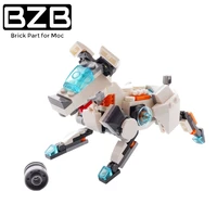 bzb moc 12226 dog mech mechanical robot building blocks assemble construction brick parts kid stem edu toy diy collectible gift