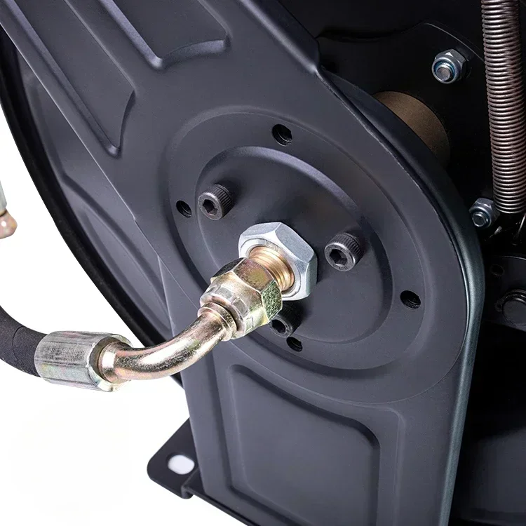 Автоматическая втягивающая металлическая катушка для шланга. Садовое настенное