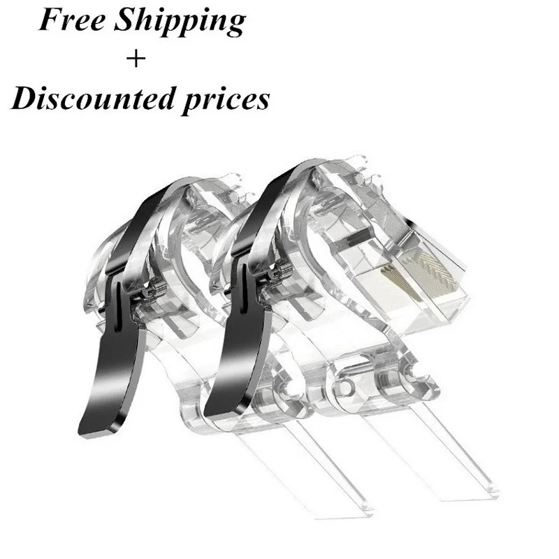 mobile pubg controller game gamepad joystick metal l1r1 free fire shooting key aim key button trigger for iphone x android phone free global shipping