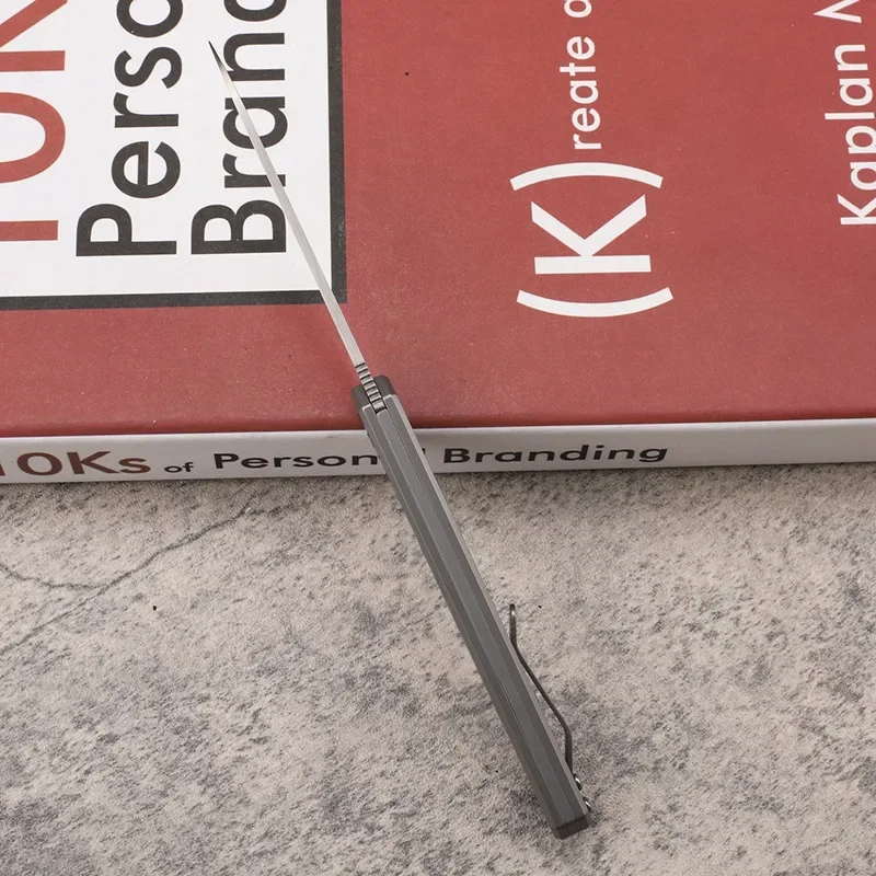 Складной нож 14C2 8N со стальным шарикоподшипником рукоятка из титанового сплава