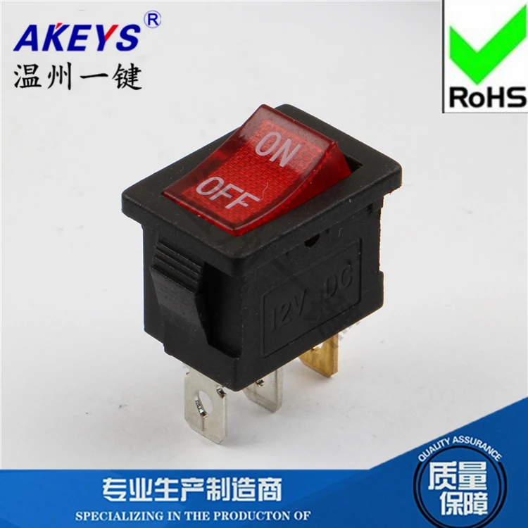 10 шт. Φ/24V/250V ON/OFF 15x21mm 3Pin 2-ступенчатый выключатель типа лодки с функцией