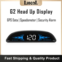 g2 auto hud gps head up display car projector speedometer with compass security alarm electronic accessories