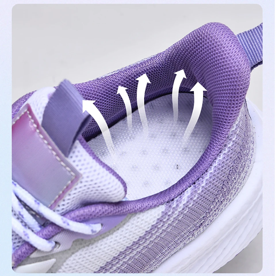 Loekeah Breathable Running Sneakers For Women Lightweight Outdoor Mesh Mix Colors Casual Shoes Soft Athletic Footwear Female