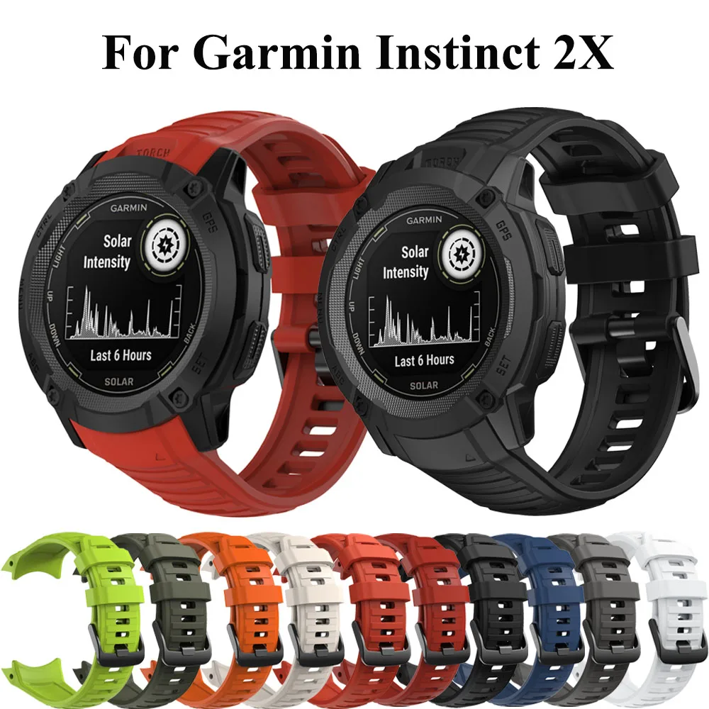 

Сменный официальный ремешок для наручных часов Garmin Instinct 2X, силиконовые ремешки, быстросъемный браслет, аксессуары для умных часов