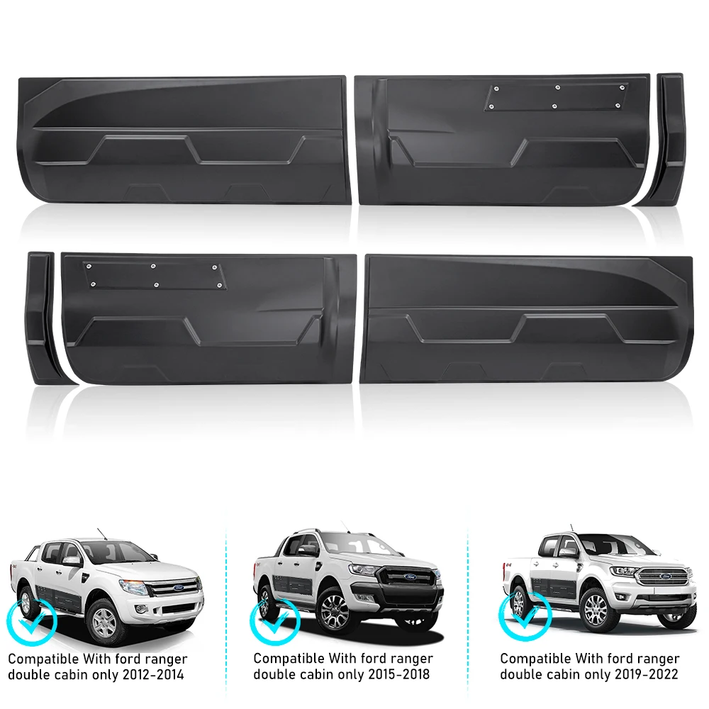 

Молдинг боковой двери для Ford Ranger 2012-2022 T6 T7 T8 Wildtrak XLT XL XLS Модели с двойной кабиной Автомобильные аксессуары