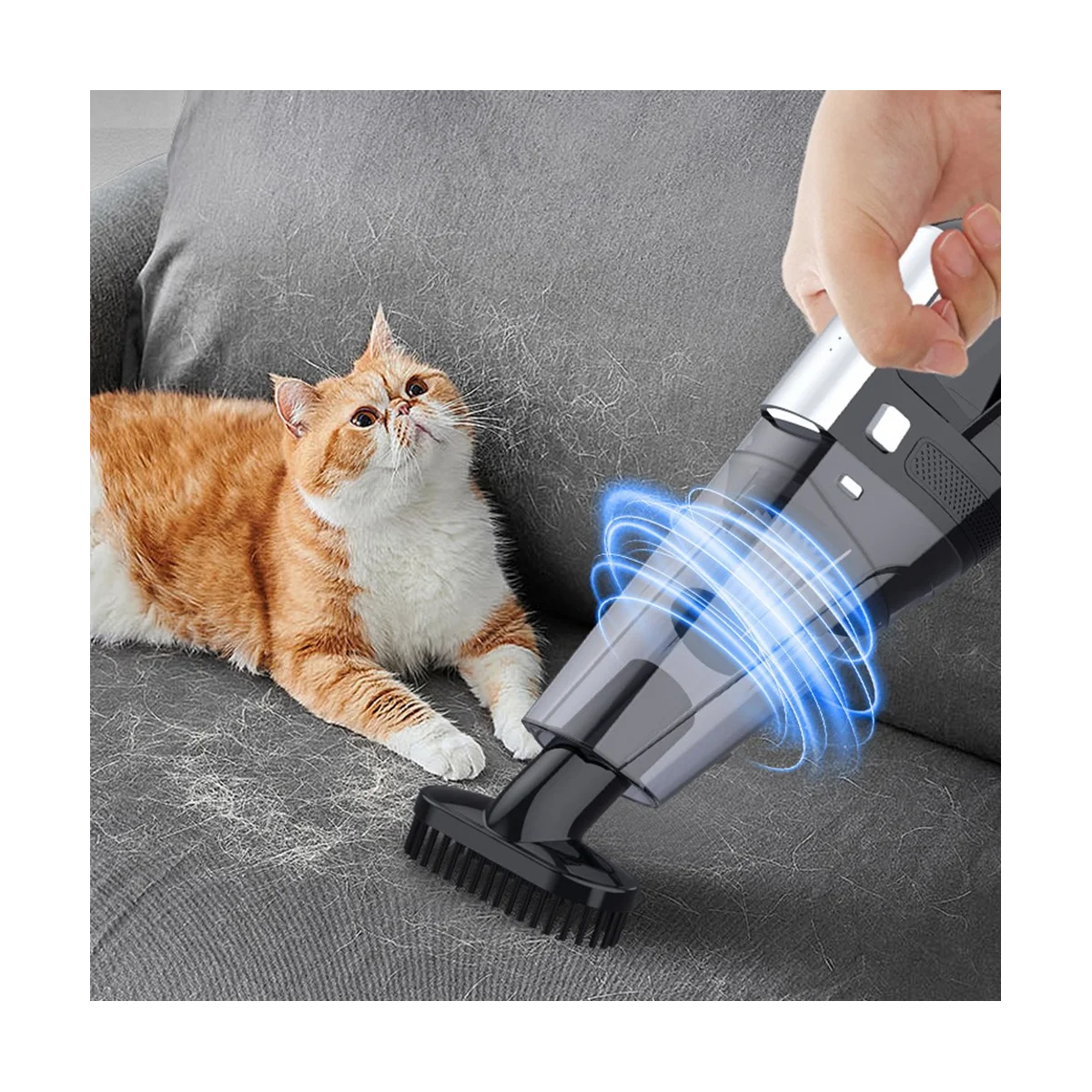 

7500PA Car Vacuum Cleaner Portable Strong Suction Multifunction Vacuum Cleaner Dual Use Handheld Office Black