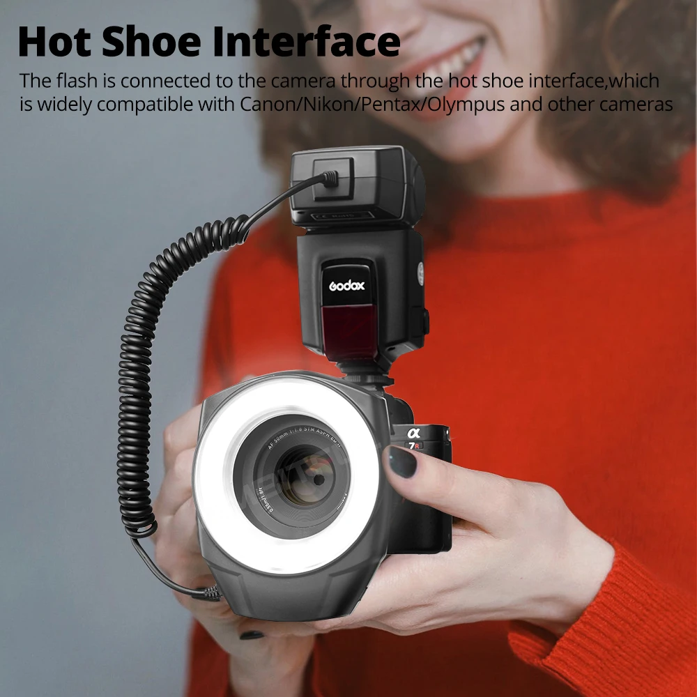 Кольсветильник вспышка Godox ML-150 ML150 для камер Canon Nikon Pentax Olympus | Электроника
