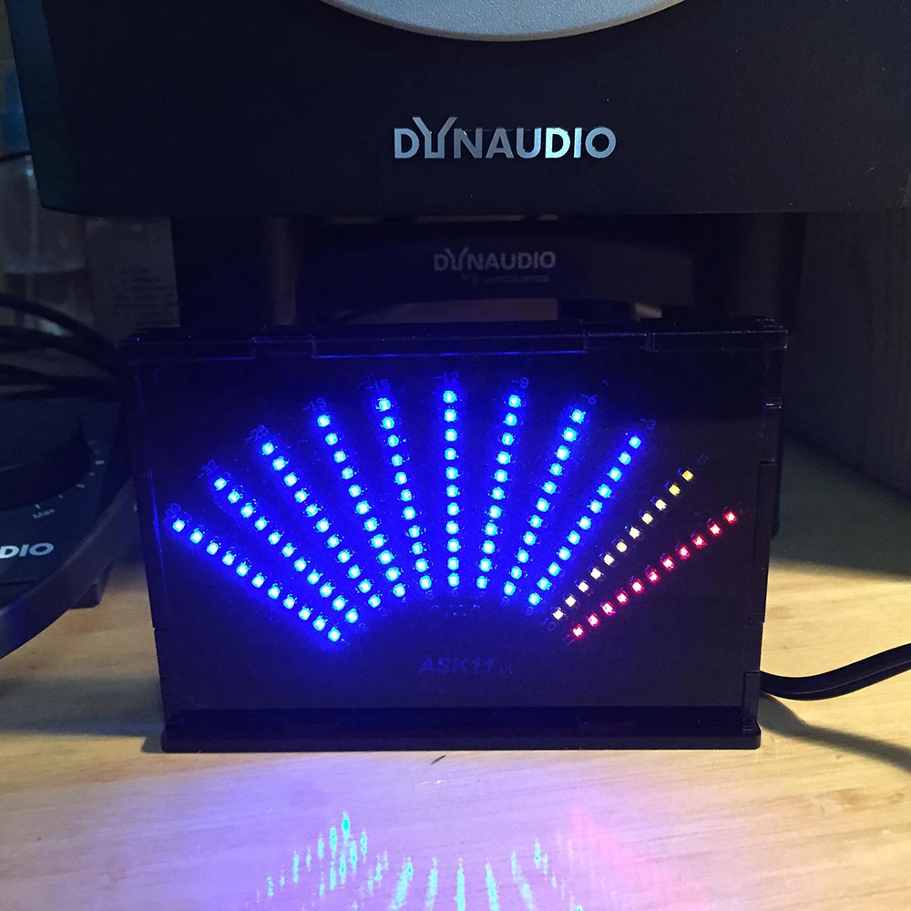 

Сектор указатель уровня VU Meter Φ дисплей музыкального спектра электронный DIY светодиодный Cube Kit