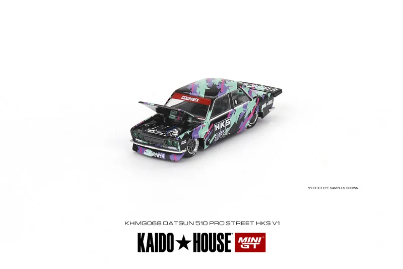 TSM MINI GT KAIDO HOUSE 1:64 открытая передняя крышка Datsun 510 литые модели автомобилей из