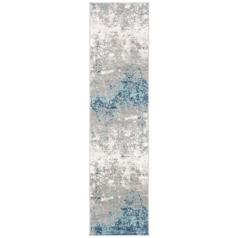 

Classy, Light Grey/Blue Abstract Area Rug - 3' x 5' - Upgrade Your Room's Style & Comfort Instantly.