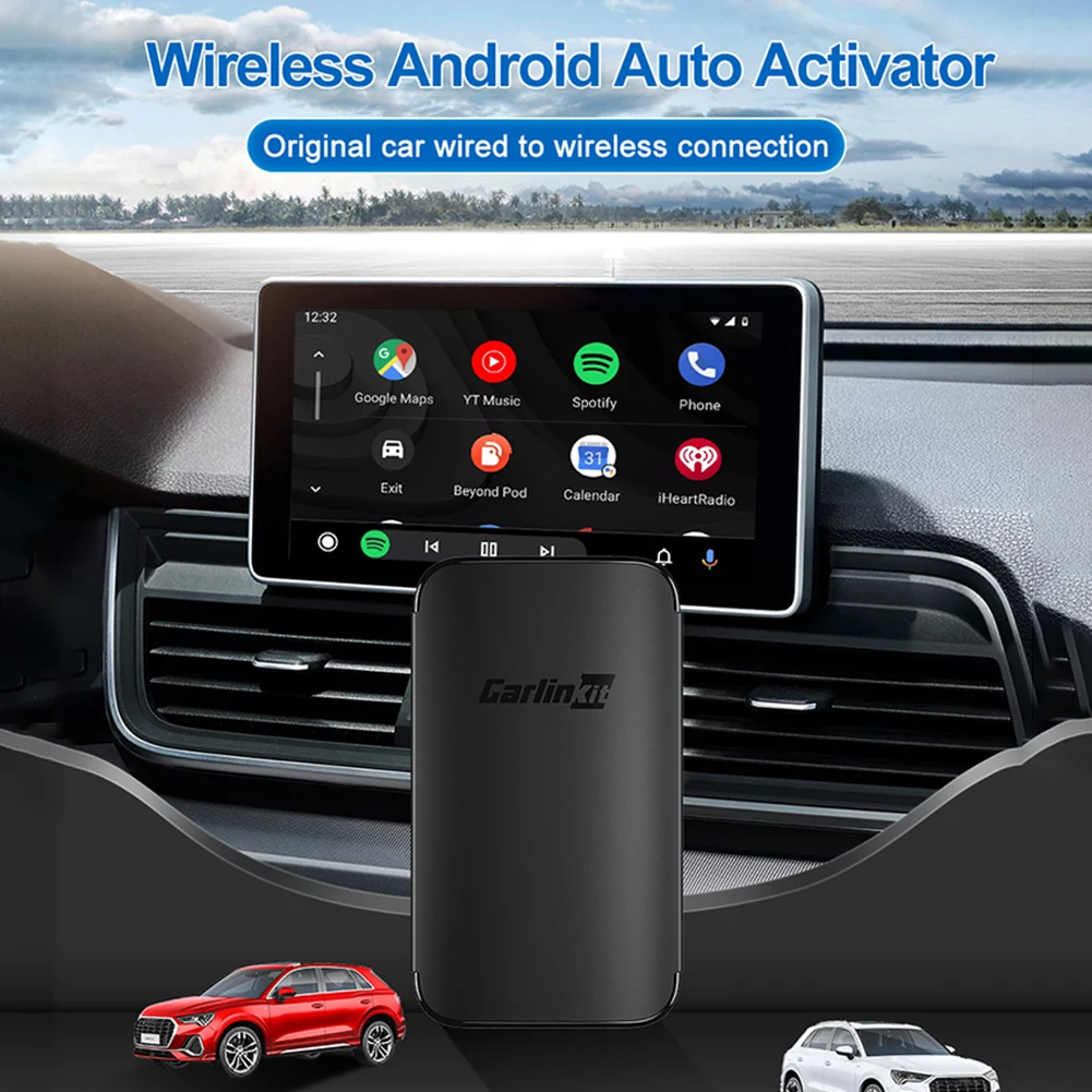 

Carlinkit Wired to Wireless Carplay Android AUTO Box Fast Data Transmission CarPlay Adapter Smart AI Box Plug and Play