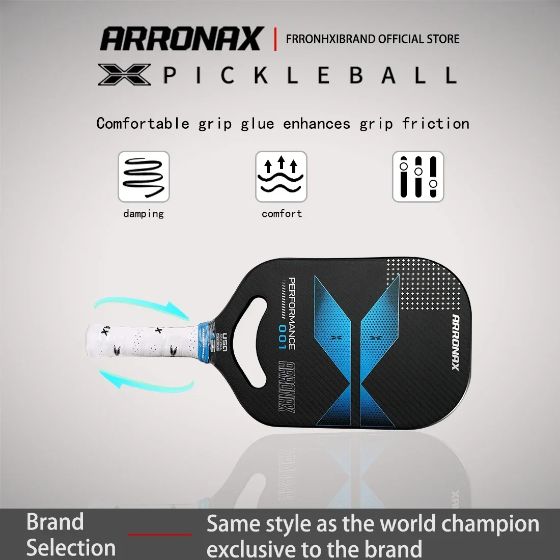 ARRONAX-Pickleball Paddle поверхность из углеродного волокна Enhance Sweet Spot полипропиленовый