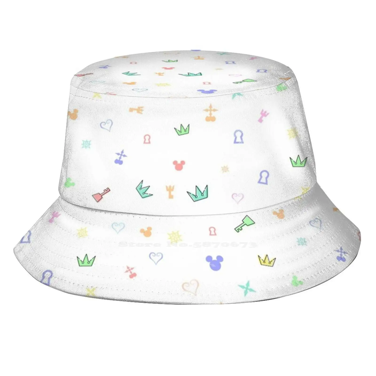 

Kingdom Hearts Pastel Pattern Unisex Fisherman Hats Cap Kingdom Hearts