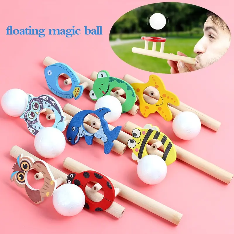 

1PC Floating Blow Pipe Balls Game Toys Balance Blowing Toys Kids Balance Training Stress Reliever Nostalgia Toy[Random Color]