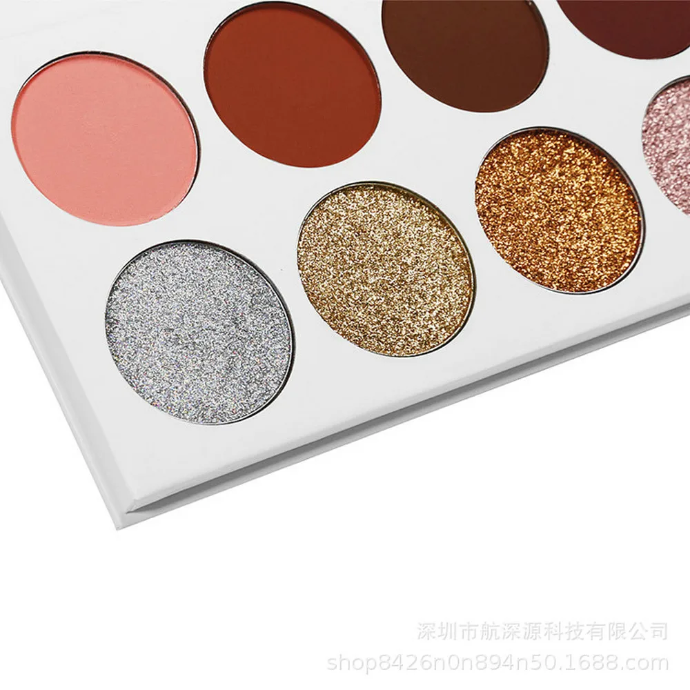 10 Colors Eyeshadow Palette Glitter Matte Powder Lasting Waterproof Pigmented Makeup for Eyes Private Label Custom Bulk