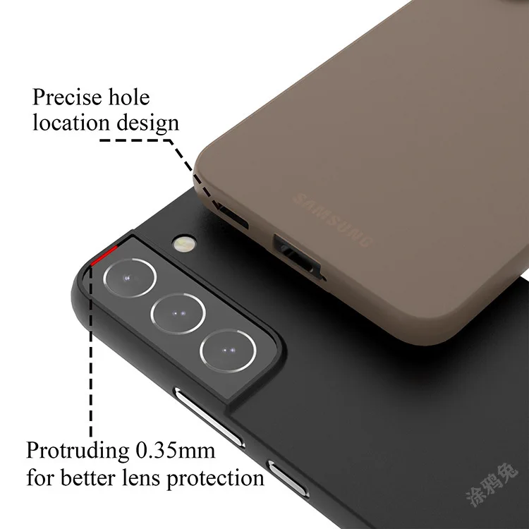 Ультратонкий матовый чехол 0 3 мм для телефона Samsung Galaxy S22 pro противоударный тонкий