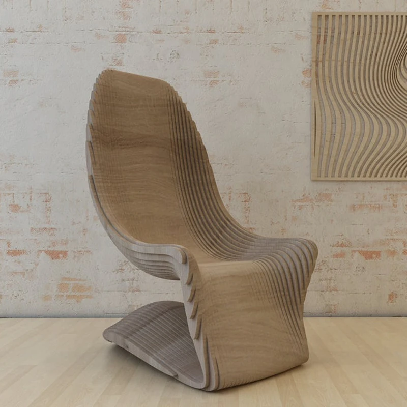 

Parametric Chair Furniture Template CNC Laser Cut Files DXF SVG EPS PDF Vector for Laser/Plasma Cutting Printing