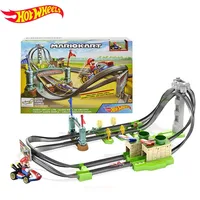 Hot Wheels 1:64 Mario Kart Mario Track Circuit Lite Track Set Children's Toy Alloy Car Track Toy GHK15