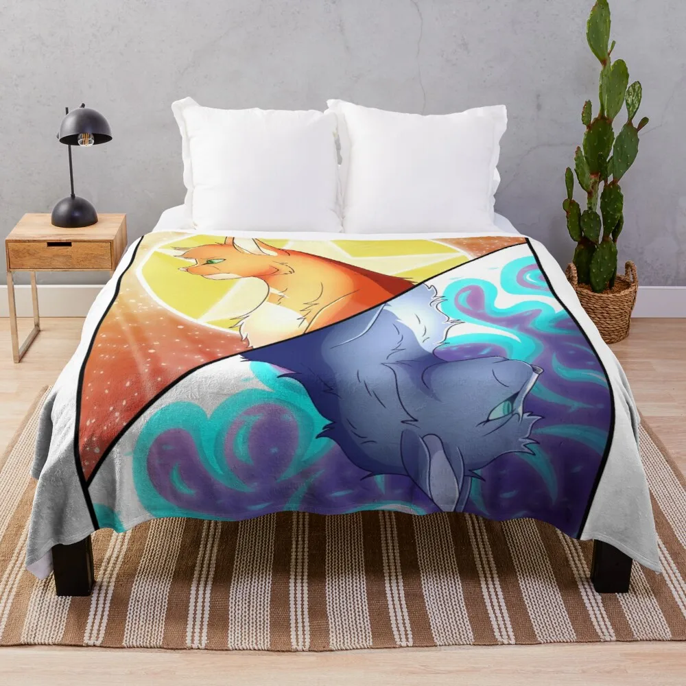 

Fire alone will save the clan... - Warriors Throw Blanket flannel blanket tourist blanket weighted blanket semi-toral blanket