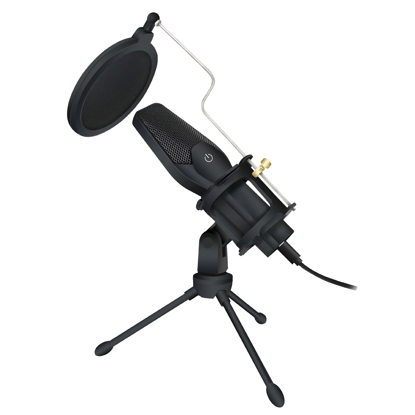 

USB Microphone PC Microphone With Shock Mount, Blowout Preventer And Tripod Stand For Streaming Media Games
