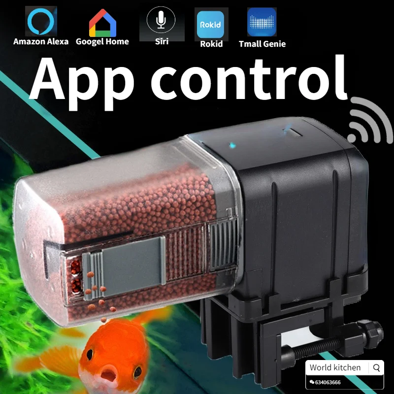 

Automatic Aquarium Fish Tank Food Feeder Timing/Wifi Wireless Intelligent Mobile APP Voice Control Remote Control Fish Dispenser