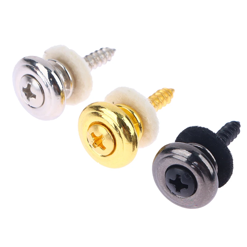 

1Pc Guitar Pegs For Acoustic Electric Bass Ukulele Guitar Strap Buckle Button Lock Pins Metal End Locking Parts Accessories