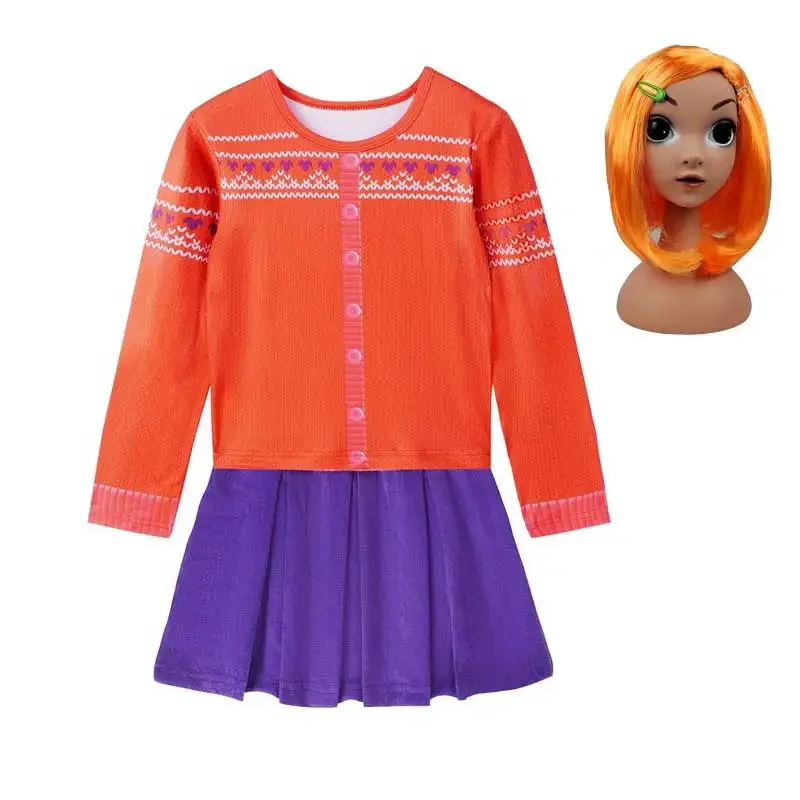 Красное платье для девочек принцессы Meilin Lee косплей Мэй ли карнавал семейный