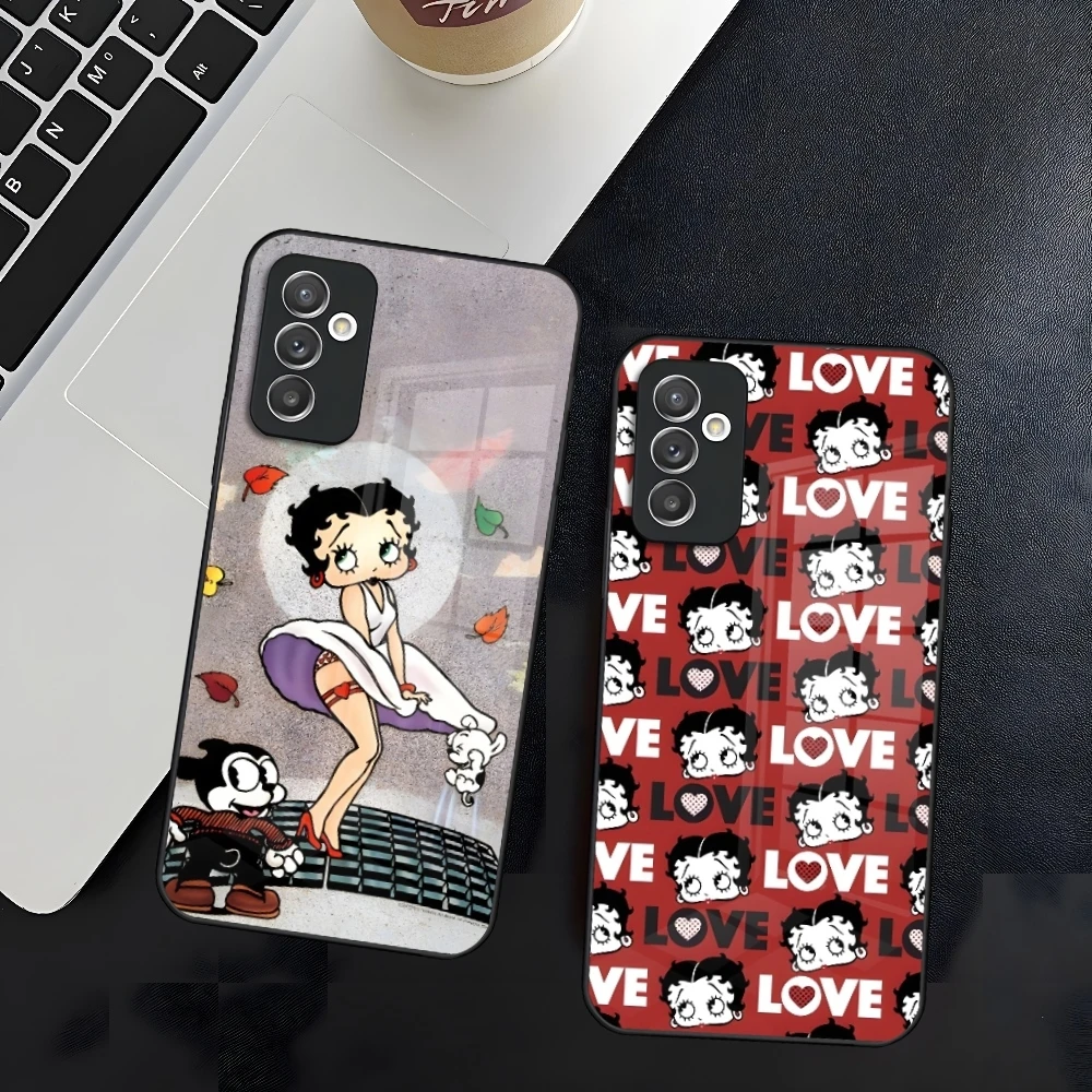 B-Betty-Cute-Boop Phone Case for Samsung A15 A25 A35 A55 A14 A12 A22 A32 A52 A11 A21 A31 A51 A05 A24 A34 A54 A13 23 A33 A53