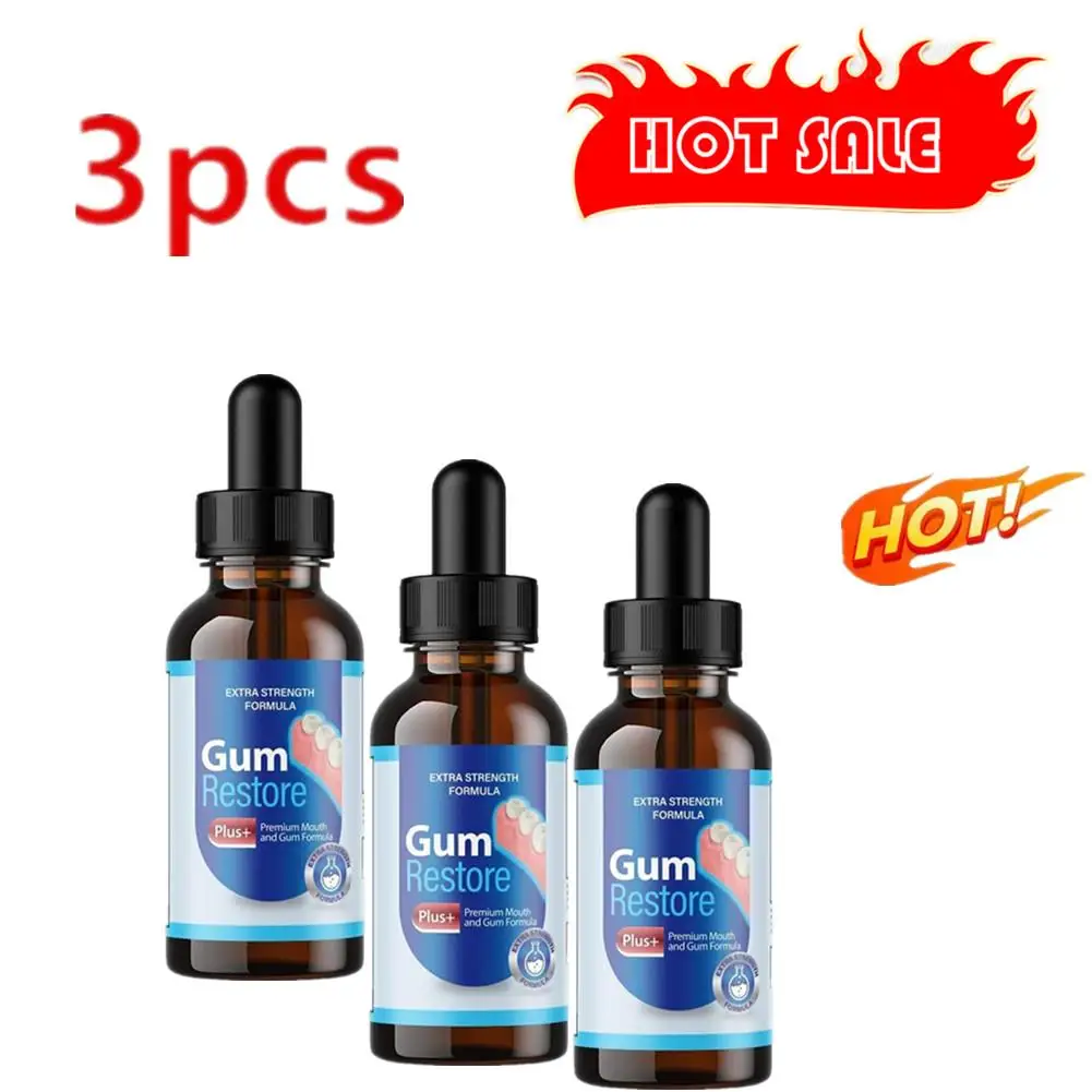 

3pcs Gingival Repair Drops Gum Relieving Periodontal Blistering Oral Cleaning Care Drops Treatment Bad Breat Antibacteria