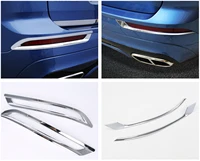 for volvo xc60 2018 2019 2020 2021 accessories abs chrome rear fog lights lamps eyelid eyebrow cover trim