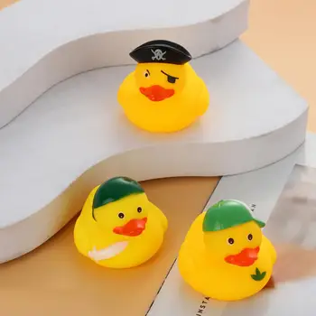 1pc Cute Rubber Duck Baby Bath Toys Indoor Outdoor Beach Pool Water Park Float Toy Waterfloating Yellow Duck Children Toy Gifts 1