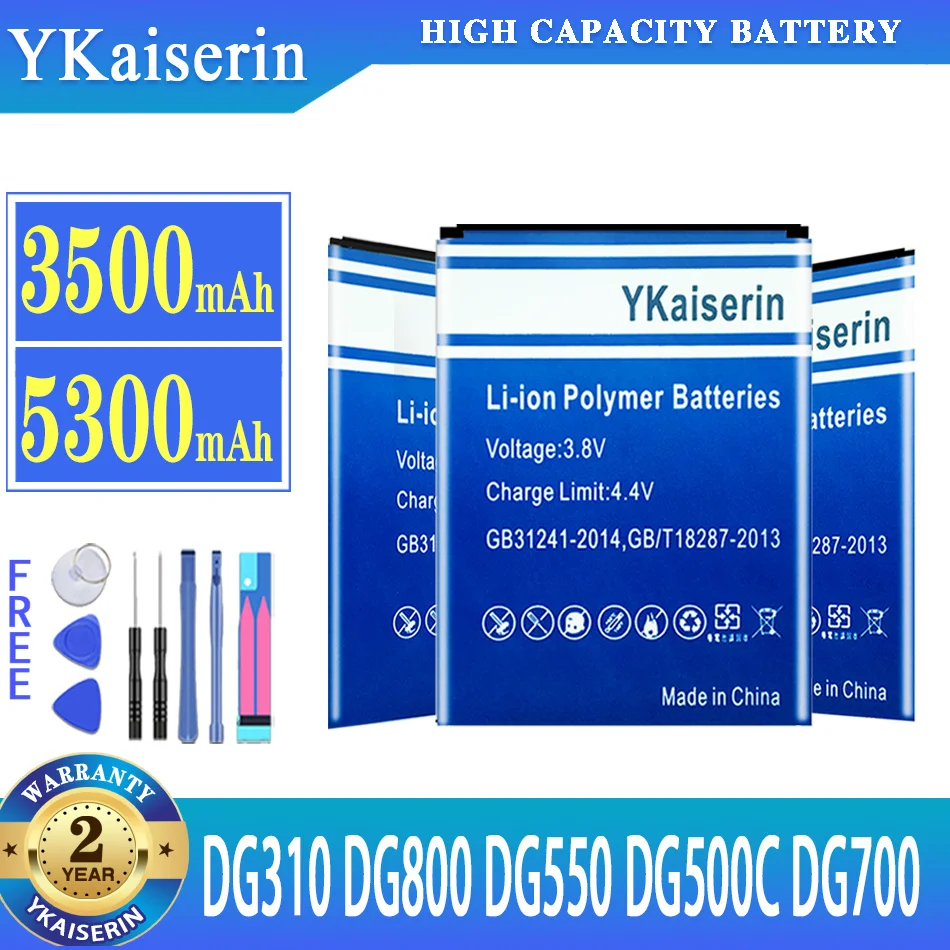 Аккумулятор ykaisin Для Doogee DG310 DG800 DG550 DG500C DG700 Titans 2 Titans2 Batterij + Track NO