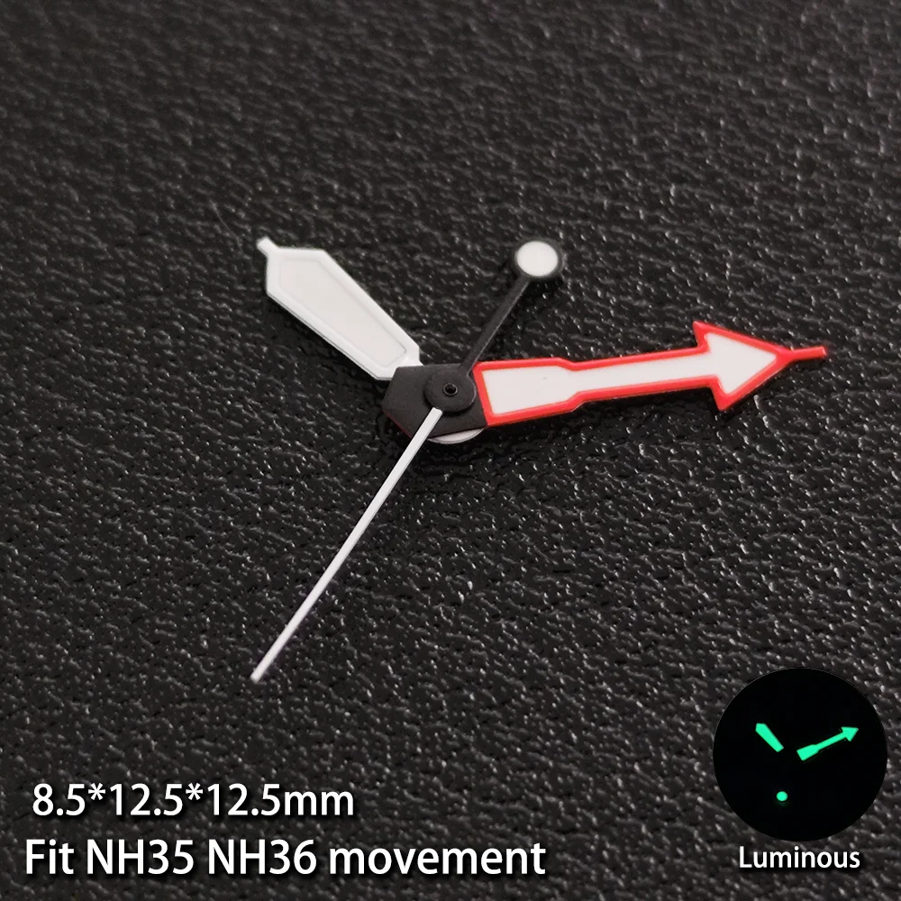 Серия NH35/NH36 аксессуары для часов с стрелкой подходят NH35 механизм NH36 светящиеся