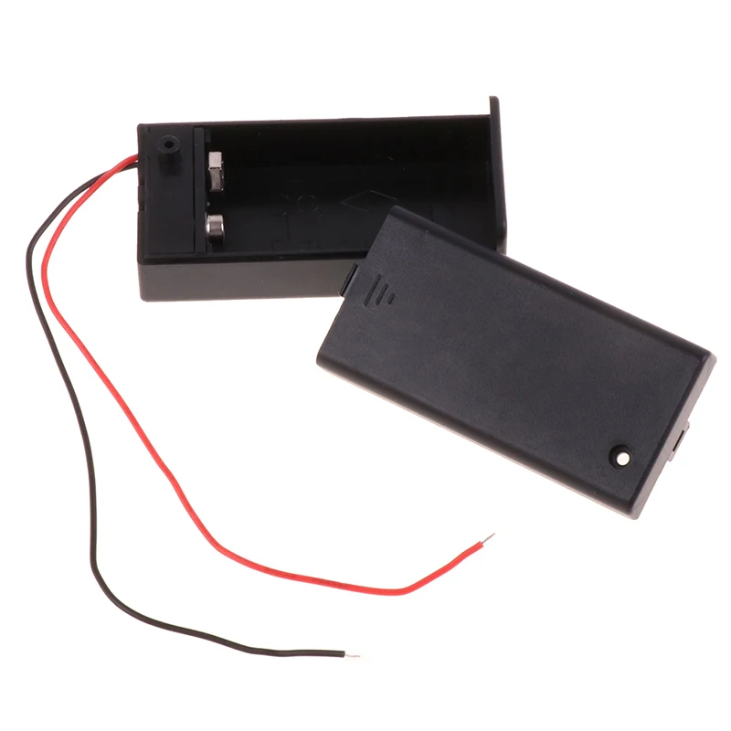 

9 Volt Box Pack Power Toggle Black 9V Battery Holder with ON/OFF Switch