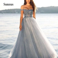 shiny sweetheart princess wedding dress strapless off the shoulder appliques squines tulle bride gown women prom robe de mariee