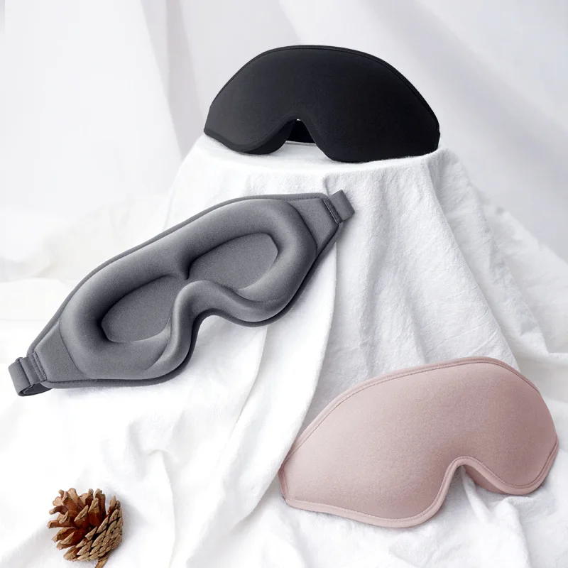 

3d-маска для сна с эффектом памяти, из пены, для защиты глаз от внешнего воздействия, повязка на глаза, маска для сна