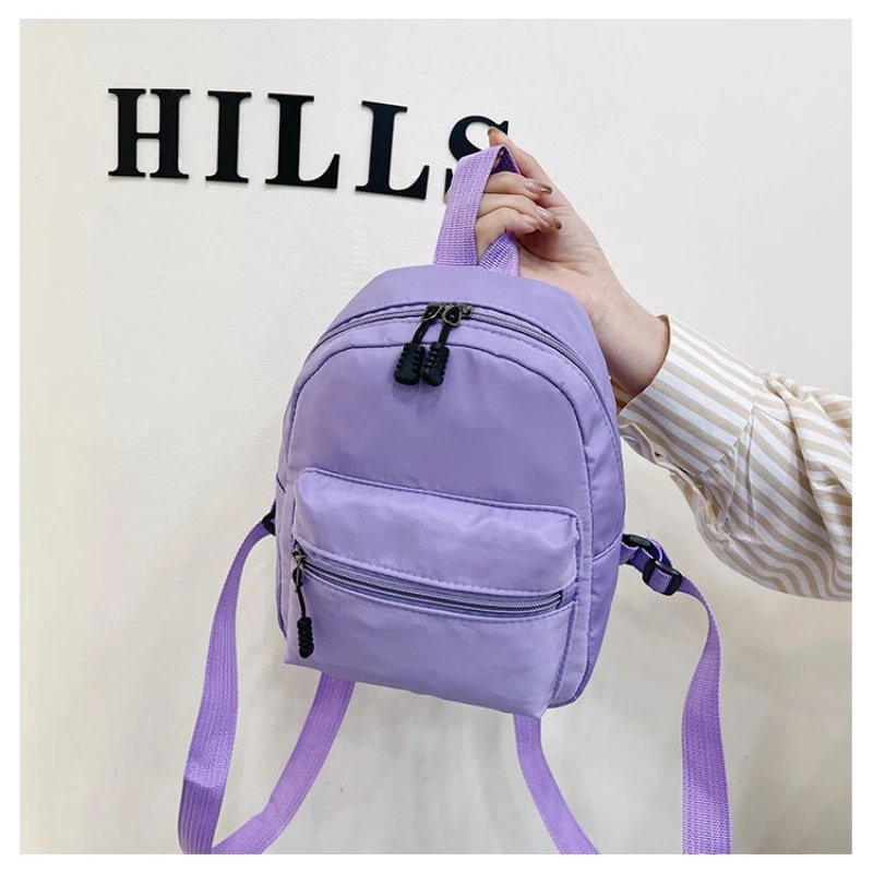 

Mini Women's Backpacks 2023 New Trend Nylon Female Bag Small School Bags White Rucksack for Teen Girls Fashion Casual Backpack