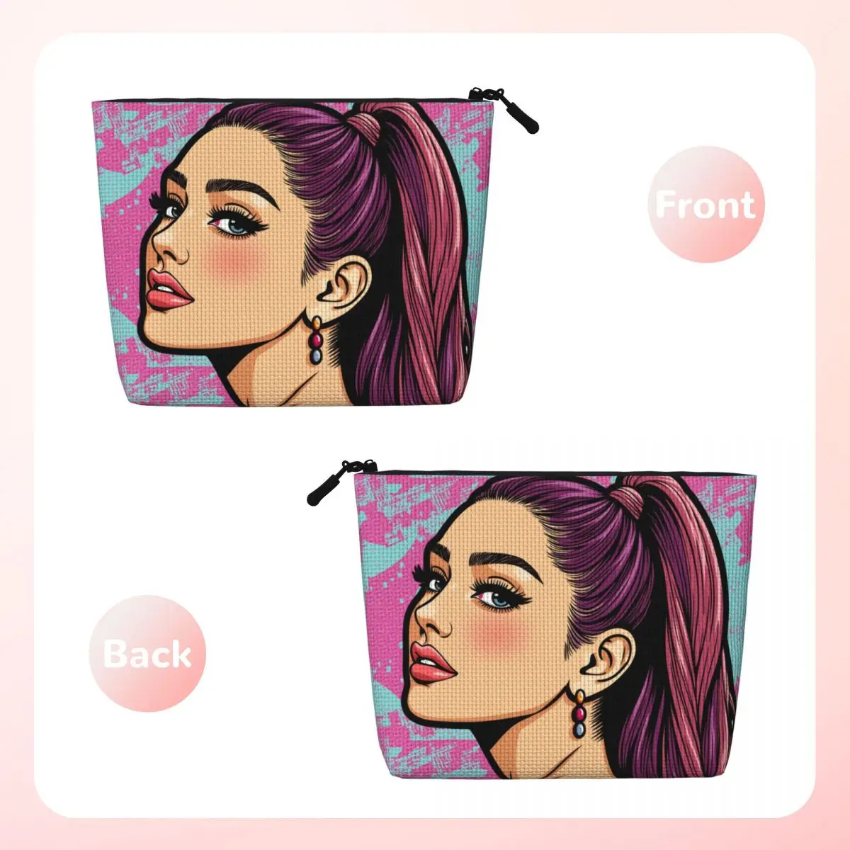 Ariana Симпатичная дорожная косметичка Grande Дизайнерская Kawaii Органайзер для