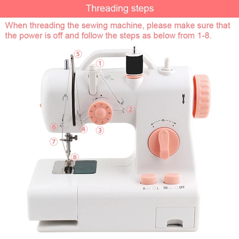 Швейная машина домашняя мини швейная портативная Бытовая вязальная
