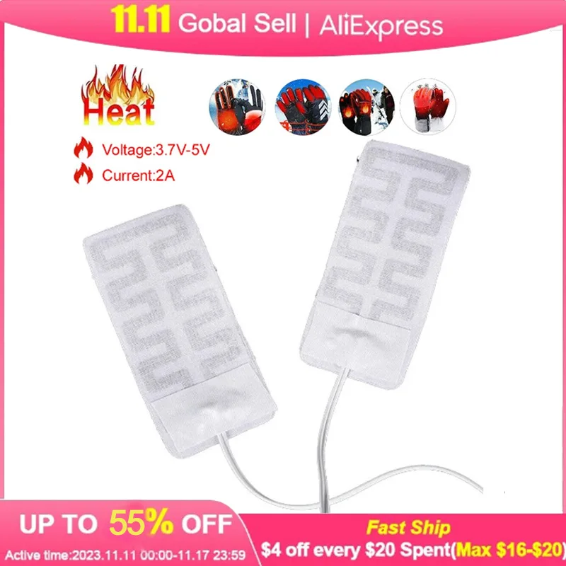 Перчатки с подогревом USB 2 в 1