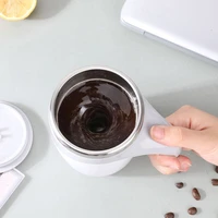 tool coffee tumbler rotating stainless steel automatic magnetic mug self stirring coffee mug electric mixing cup