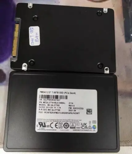 7,68 TB PM9A3 Sams SSD U2 NVME