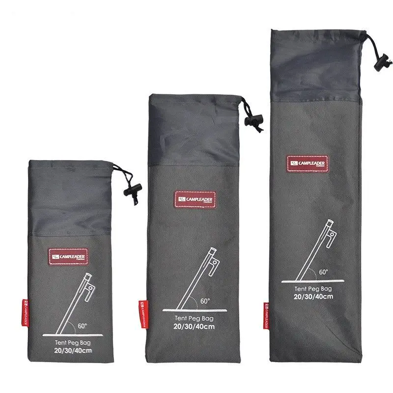 

40cm Outdoor Camping Tent Canopy Length Stake Buggy Bag Tools Storage Bag Windproof String Clip Organizing Bag