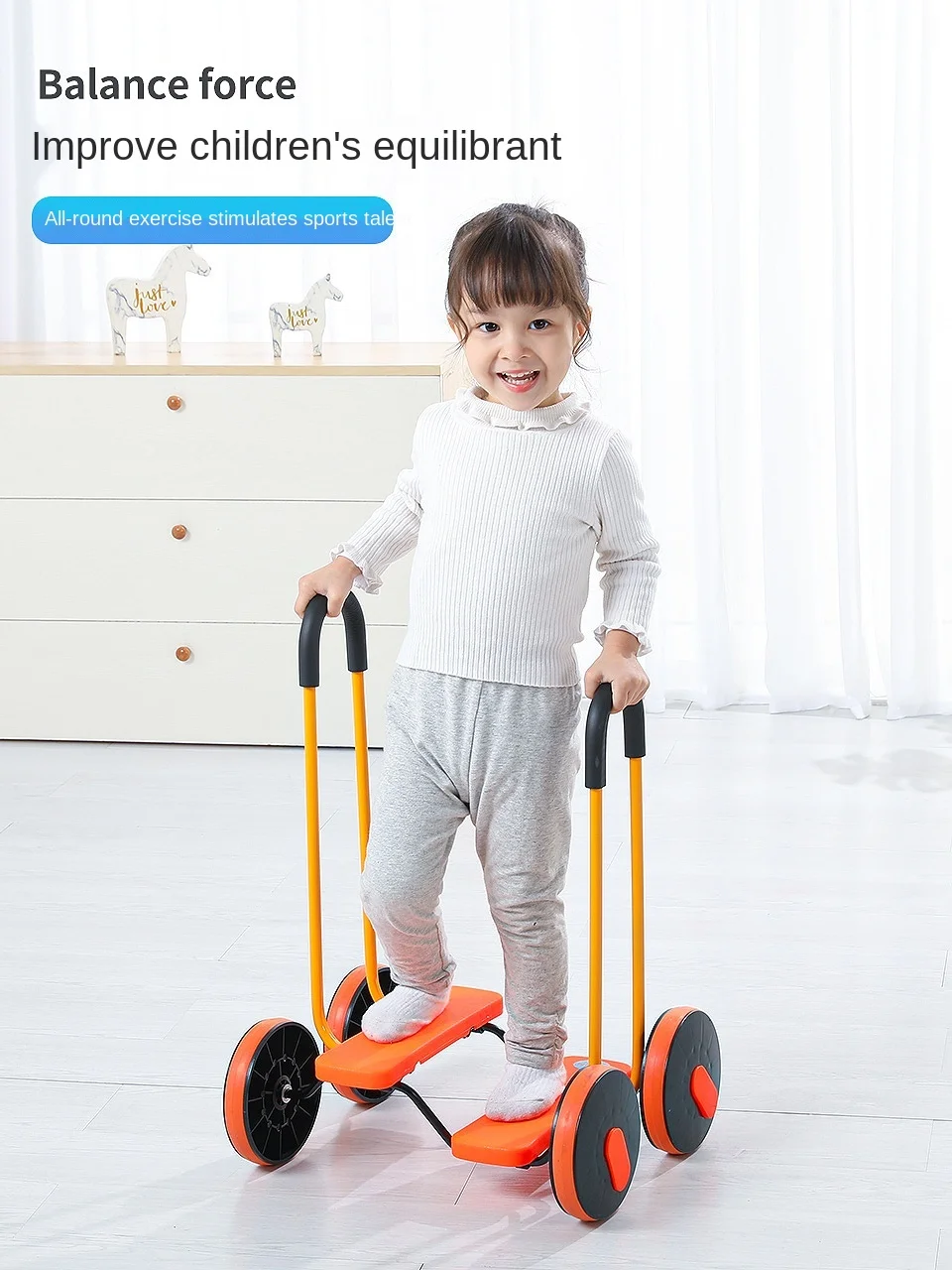 2022 New Children Sports Car Sensory Integration Training Car Equipment Household Balance Bicycle Pedaling Kindergarten