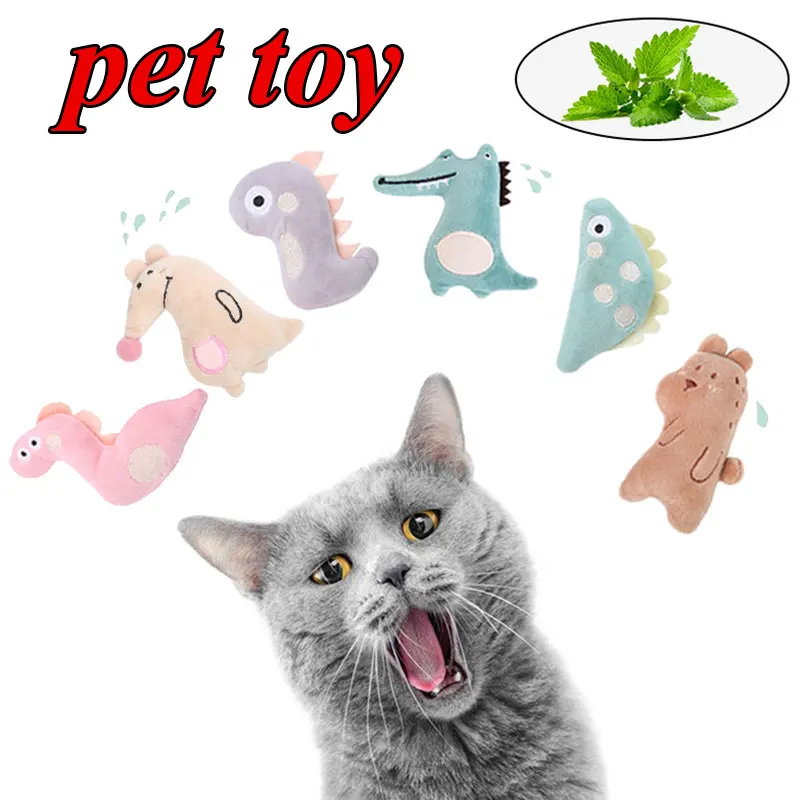 

Catnip Interactive Toys Mini Cat Grinding Funny Interactive Plush Cat Teeth Toys Pet Kitten Chewing Toy Pet Supply