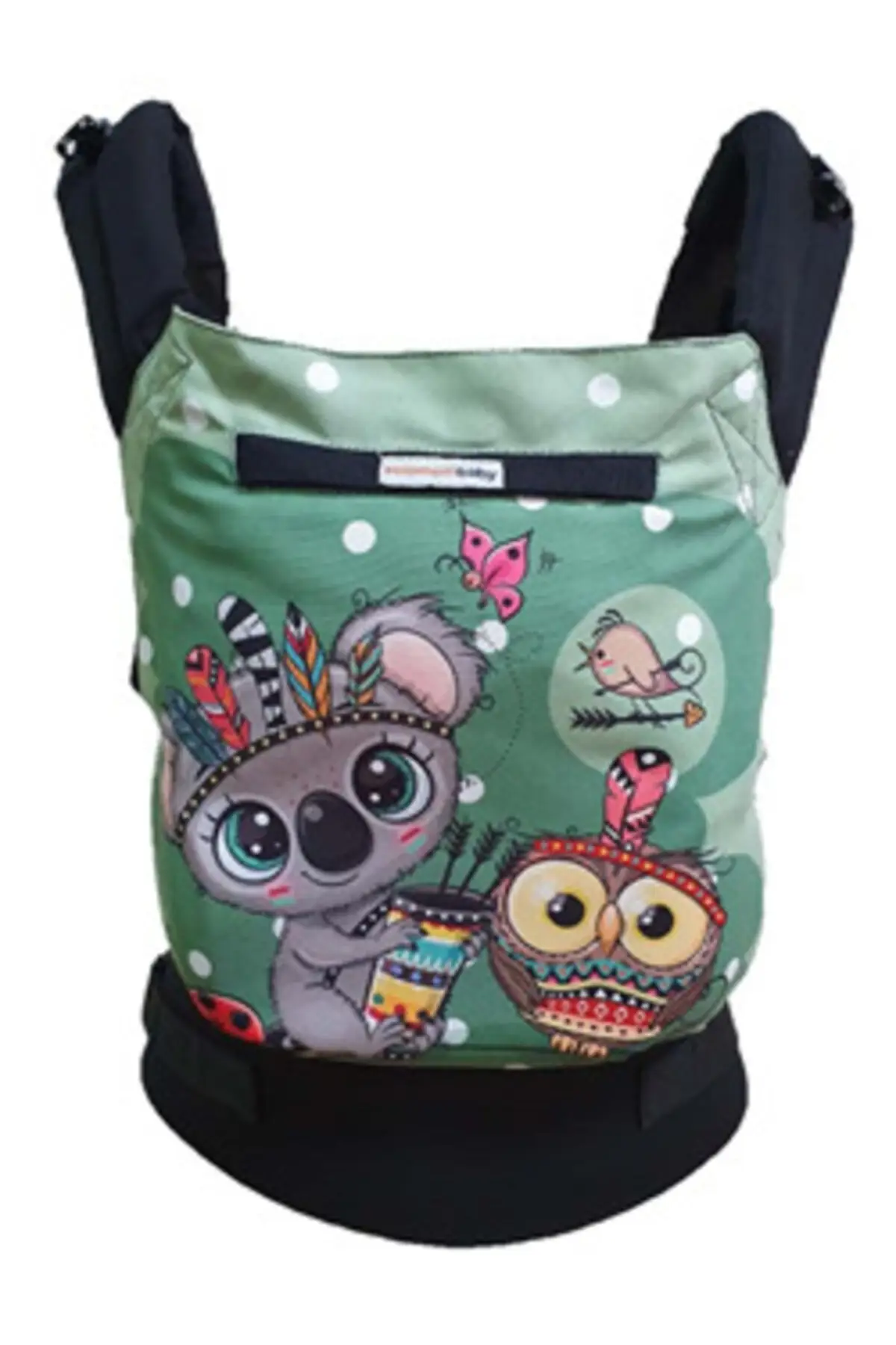 Green Koala Ergonomic Kangaroo Front Baby Carrier 3 Months-4 Years Old (7kg-20kg) for babies, Machine at Yıkalabilir.