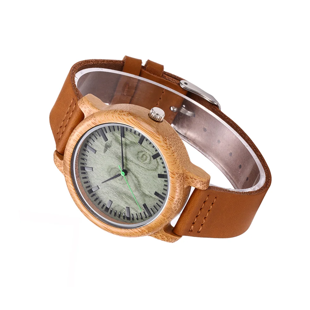 Delicate Deportivo Para Mujer Men's Watches Bamboo Quartz Movement Wristwatch Toddler for Child